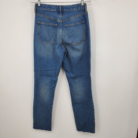J. Crew Premium Edition High Rise Straight Button Fly Denim Jeans 25 - Picture 2 of 12